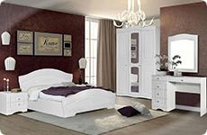 Белая спальня в классическом стиле Шарлота