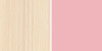 Детская кровать-чердак со столом Пинк ИД 01.93 цвет дуб млечный/розовый