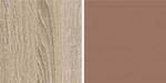 Шкаф-пенал для книг Хэппи ИД 01.16 цвет дуб сонома/кофе