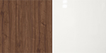 Туалетный столик Камея 03.249 цвет орех селект каминный/белый глянец