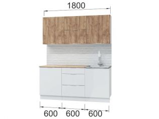 Кухня Асти Вайт 1,8м