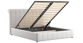 Интерьерная кровать 160х200 Августа (белый)