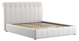 Интерьерная кровать 160х200 Августа (белый)