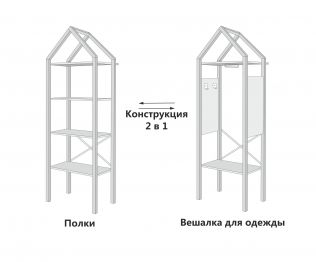 Детский стеллаж-домик трансформер Svogen дерево