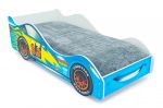 Детская кровать-машина Тачка синяя с подъемным механизмом