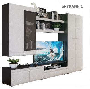 Шкаф витрина 2х дверный Бруклин ШКМ-02