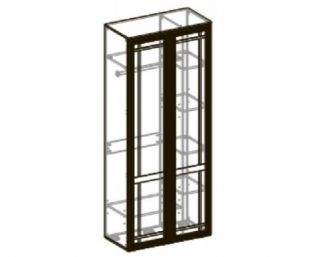 Шкаф 2х дверный комбинированный 440 Бруно