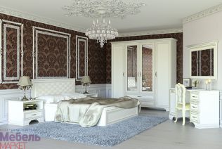 Кровать двуспальная мягкая спинка 120х200 Каприз