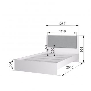 Кровать Акцент №1200М