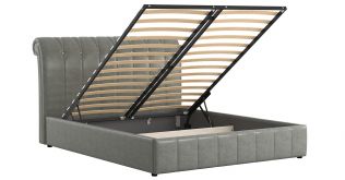 Интерьерная кровать 160х200 Августа (серый)