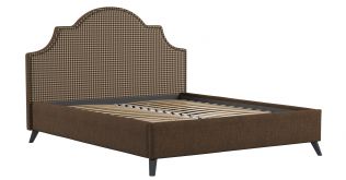 Интерьерная кровать 140х200 Фаина (коричневый)
