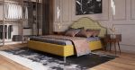 Интерьерная кровать 180х200 Фаина (горчичный)