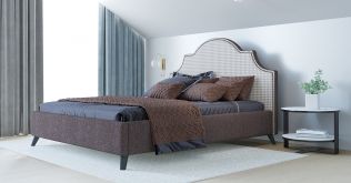 Интерьерная кровать 160х200 Фаина (коричневый)