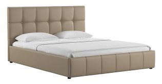 Интерьерная кровать 140х200 Хлоя (бежево-коричневый)
