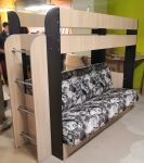 Кровать двухъярусная с диванным блоком Колибри
