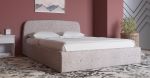 Интерьерная кровать 140х200 Илона рогожка (льняной)