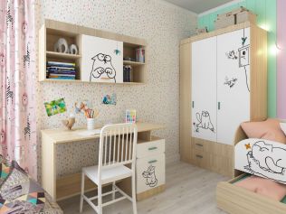Комплект подушек для кровати Кот