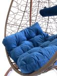Кресло подвесное Крит коричневое с подушкой
