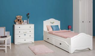 Кровать с ящиками 90х200 Роуз 11.27