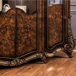 Сервант витрина Марселла корень дуба глянец