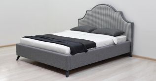 Интерьерная кровать 160х200 Фаина (серый)