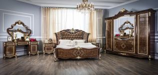 Туалетный столик Оливия корень дуба глянец