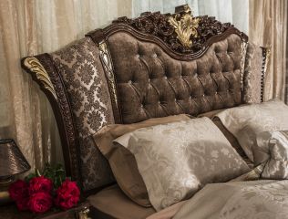 Кровать 180х200 Оливия корень дуба глянец