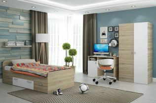 Детская кровать 90х190 с ящиками Мика СТЛ.165.06М