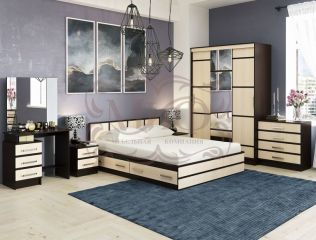 Кровать с ящиками 160х200 Сакура Миф