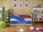 Детская кровать с ящиками Бабочка 80х180