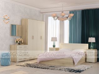 Кровать двуспальная 160х200 с ПМ Маркиза КР-02