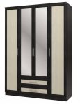 Шкаф 4х дверный с зеркалами Юлианна СБ-074-01