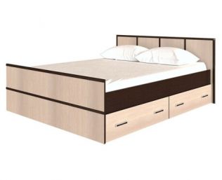 Кровать двуспальная 160х200 с ящиками Сакура