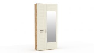 Шкаф для одежды с зеркалом Livorno НМ 013.36 (Панакота Софт)