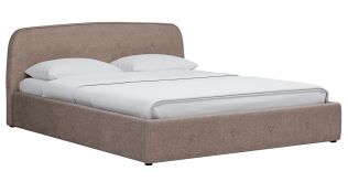 Интерьерная кровать 180х200 Илона рогожка (песочный)