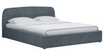 Интерьерная кровать 180х200 Илона рогожка (серо-бирюзовый)