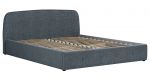 Интерьерная кровать 160х200 Илона рогожка (серо-бирюзовый)