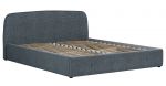Интерьерная кровать 140х200 Илона рогожка (серо-бирюзовый)