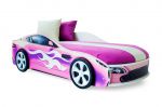 Детская кровать-машина Бондмобиль розовый 70х170