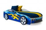 Детская кровать-машина Бондмобиль синий 70х170