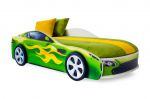 Детская кровать-машина Бондмобиль зеленый 70х170