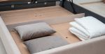 Интерьерная кровать 160х200 Миа (бежевый коричневый)