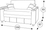 Диван-кровать Оникс 4Д (120)