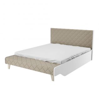 Кровать 2х спальная с основанием 1600 Ларго ИД 01.532