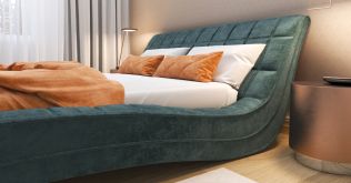 Интерьерная кровать 160х200 Сальма (Дарлинг минт)