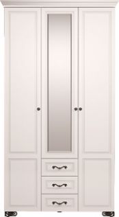 Шкаф 3х дверный с ящиками с зеркалом Лукреция (модуль 2)