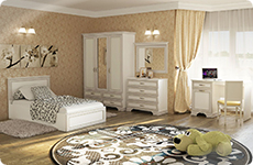 Светлая спальня Каприз от Мебель Маркет